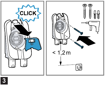 Installing the base station - Step 1