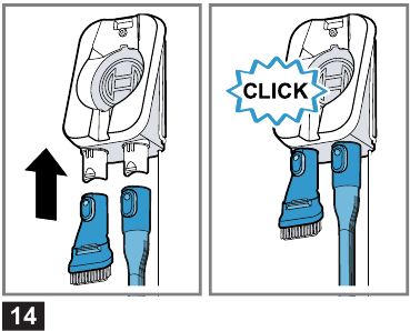 Vacuuming with accessories - Step 2