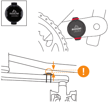 SIGMA Rox Duo Magnetless Cadence Transmitter (Rox 4/Rox 11.1 Evo) (20336) main image 0
