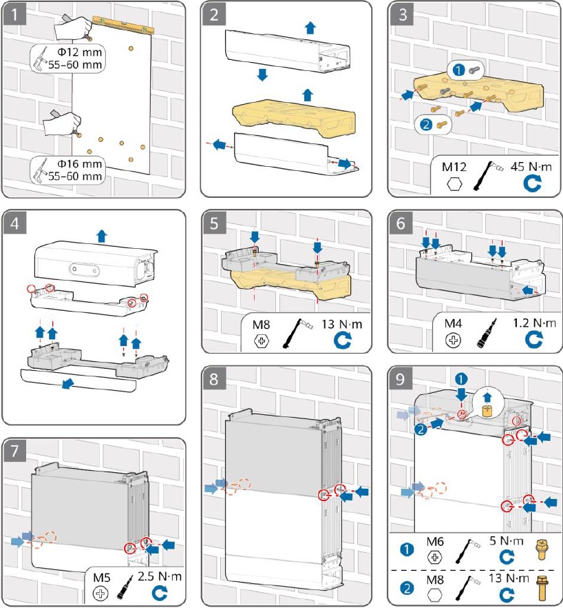 Installing the ESS - Wall-Mounted Installation