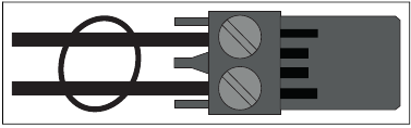 Cable tie on connector