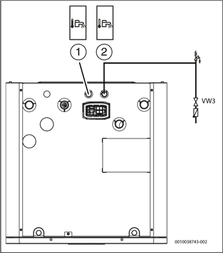 Connect the indoor unit to the tap water