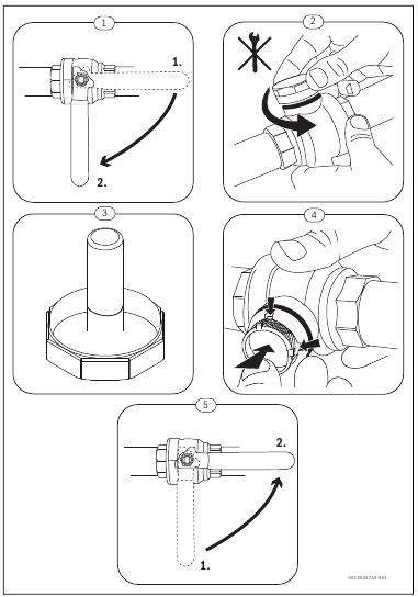 Refrigerant circuit - Cleaning the strainer