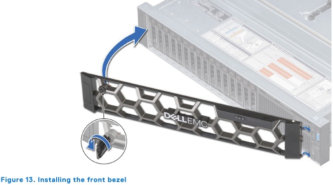 Install the front bezel