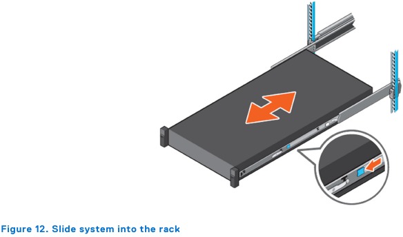 Install the system in the cabinet - Step 4