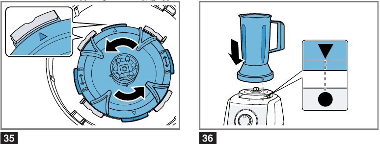 Preparing and fitting blender attachment - Step 2