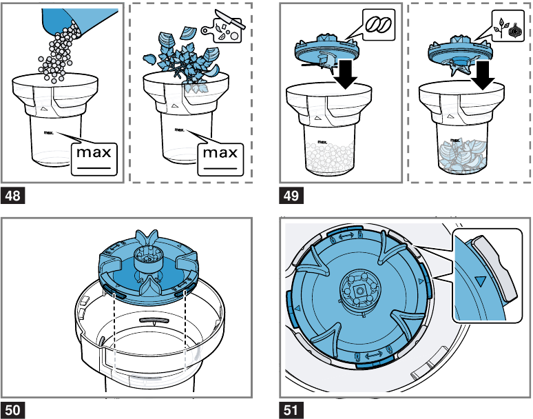 Preparing and fitting the chopper - Step 1
