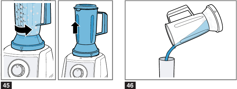 Processing ingredients with blender - Step 3