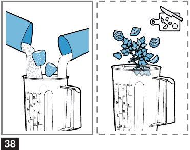 Processing ingredients with blender - Step 1