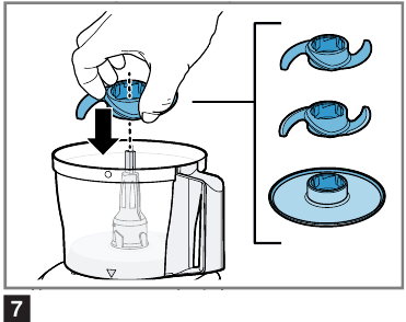 Processing ingredients with tools - Step 1