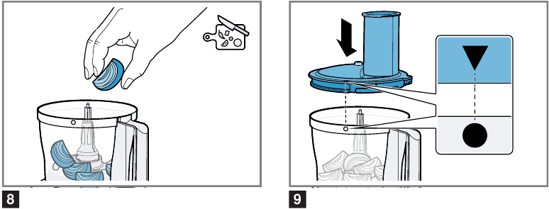 Processing ingredients with tools - Step 2