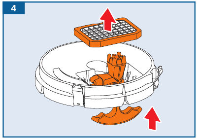 Cleaning the dicer - Step 4