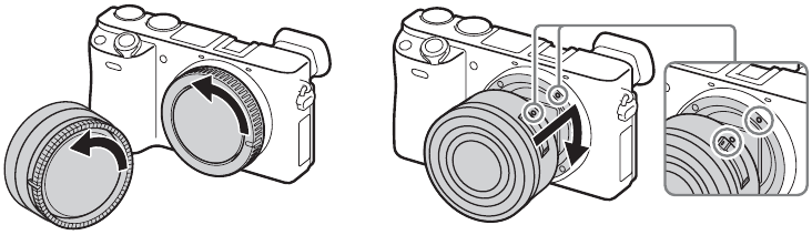 Attaching/removing the lens