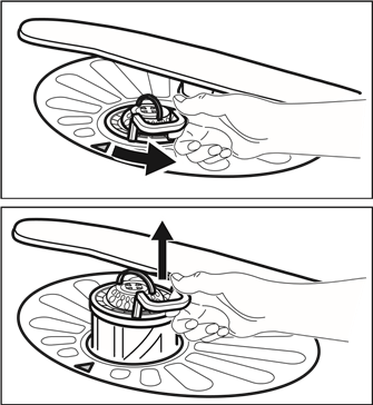 Cleaning the filters - Step 2
