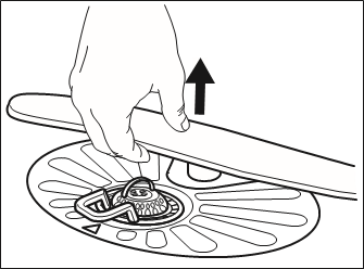 Cleaning the lower spray arm - Step 1