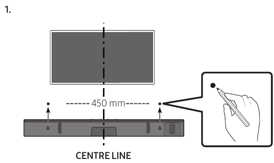 Wall mount Components - Step 1