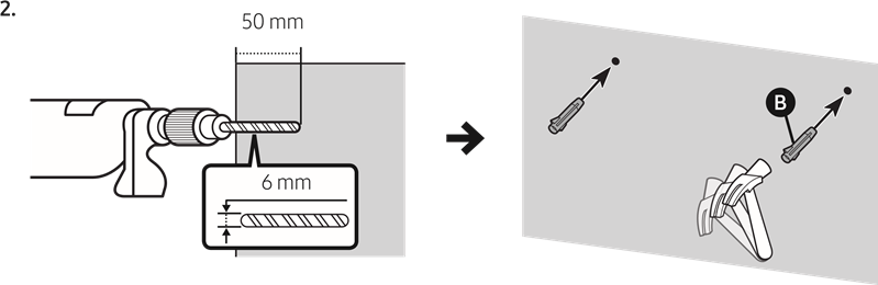 Wall mount Components - Step 2