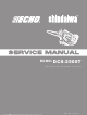 Yamabiko echo DCS-2500T Service Manual