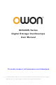 Lilliput Owon SDS200S Series User Manual