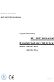 HARVEY ALPHA HW110S-36Pro Original Instructions Manual