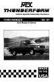 MTX THUNDERFORM Installation Instructions Manual