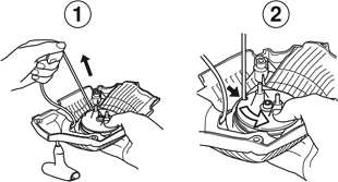 Starter - Changing a broken or worn starter cord - Step 2