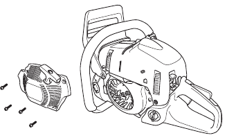 Starter - Changing a broken or worn starter cord - Step 1