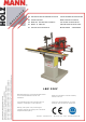 HOLZMANN MASCHINEN LBM 250C User Manual