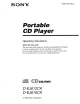 Sony CD Walkman D-EJ612CK Operating Instructions Manual
