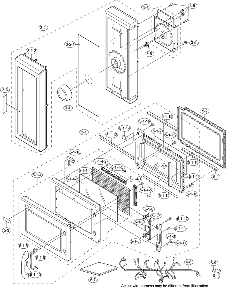 DOOR AND CONTROL PANEL PARTS - Part 1