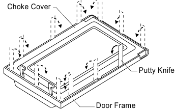 DOOR PARTS REMOVAL - REMOVAL CHOKE COVER