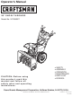 Craftsman 247.886911 Operator's Manual