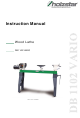 Holzstar DB 1102 VARIO Instruction Manual
