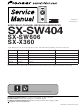 Pioneer SX-SW404 Service Manual
