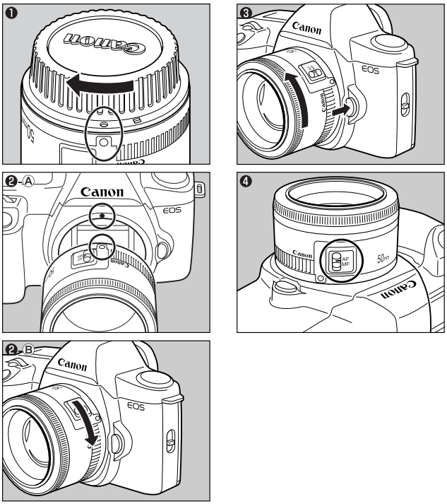 Mounting and Detaching the Lens