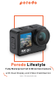 PORODO Lifestyle PD-5KACAM-BK Manual