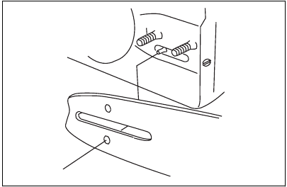 Assembling the guide bar and chain - Step 3