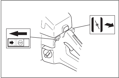 Preparing to start with a cold engine - Step 2