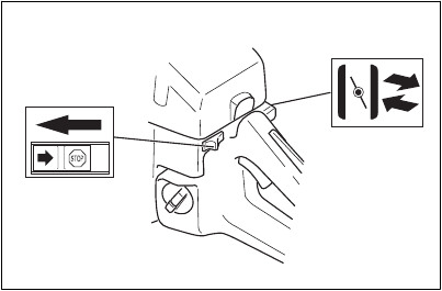 Preparing to start with a warm engine - Step 2