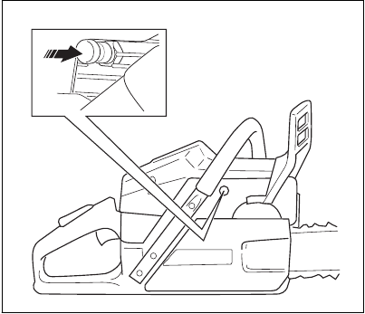 Preparing to start with a warm engine - Step 3