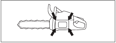 Replacing a broken or worn starter rope - Step 1