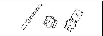 Sharpening the cutters - Step 1