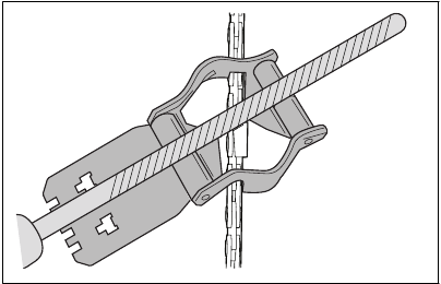 Sharpening the cutters - Step 2