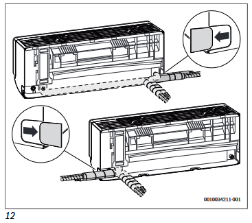 Installing the indoor unit - Step 6