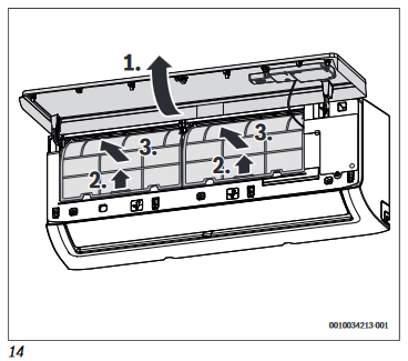 Installing the indoor unit - Step 8