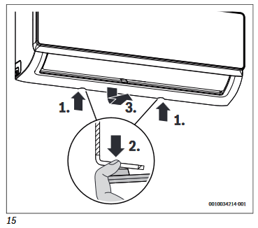 Installing the indoor unit - Step 9