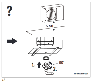 Installing the outdoor unit - Step 1