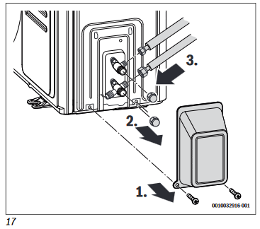 Installing the outdoor unit - Step 2