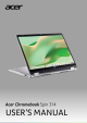 Acer Chromebook Spin 314 User Manual
