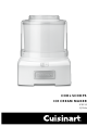 Cuisinart ICE21E Manual